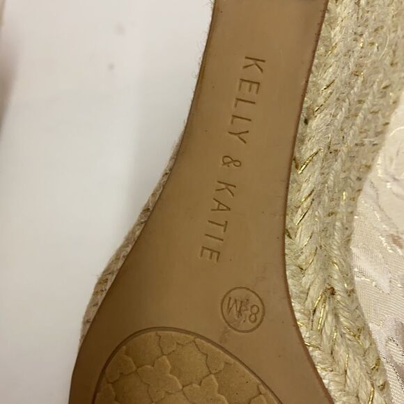 Kelly and Katie Ivala Espadrille Wedge Sandal Size 8.5M A21 - Picture 11 of 12